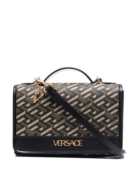 borsa versace greca|versace greek shoulder bag.